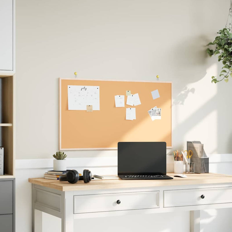 Afbeelding laden in galerijviewer, Vidaxl kurkbord met massief grenenhouten frame 100x55 cm
