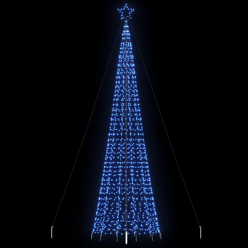 Afbeelding laden in galerijviewer, Vidaxl led-kerstboom met spikes 1534 leds 500 cm blauw
