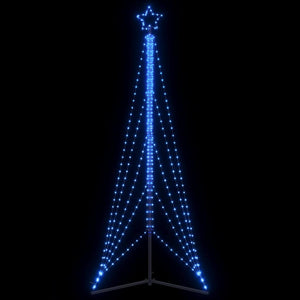 Vidaxl led-kerstboom 525 leds 302 cm blauw