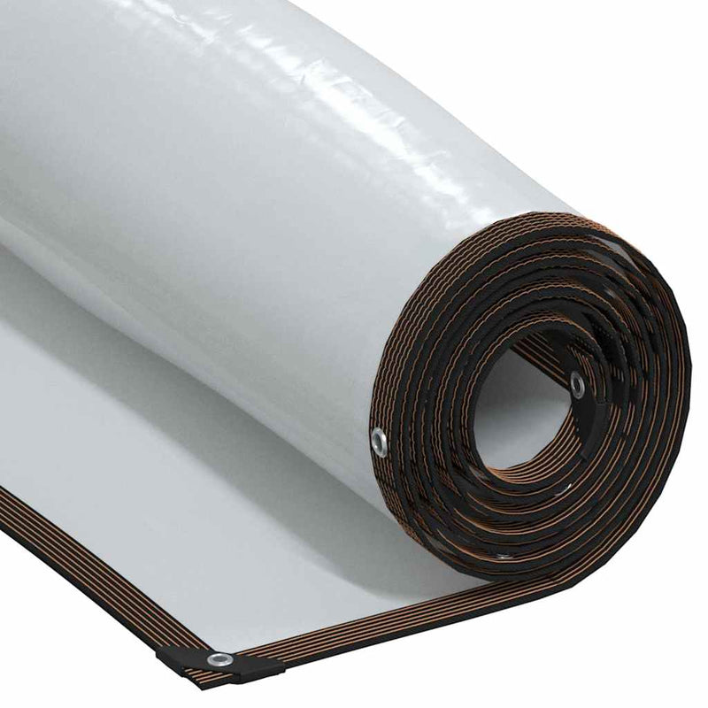 Afbeelding laden in galerijviewer, Vidaxl plantenafdekking met zeilringen 1x4 m polyethyleen
