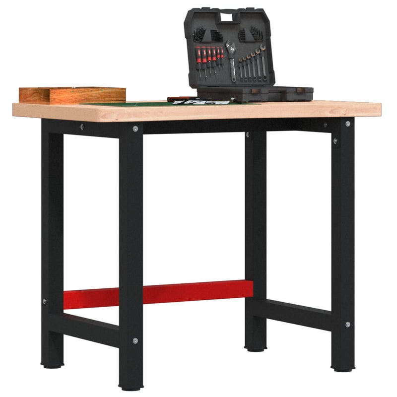 Afbeelding laden in galerijviewer, VidaXL Werkbank 100x(55-60)x83 cm massief beukenhout
