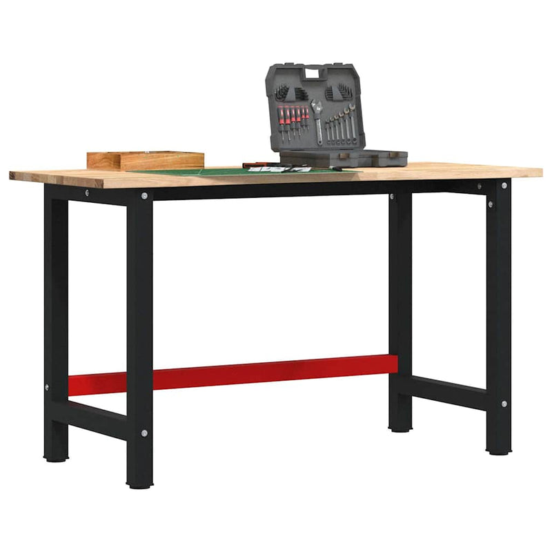Afbeelding laden in galerijviewer, Vidaxl werkbank 140x60x81,5 cm massief eikenhout

