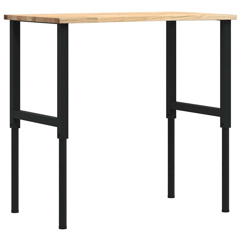 Afbeelding laden in galerijviewer, Vidaxl werkbank 100x60x(71,5-98) cm massief eikenhout
