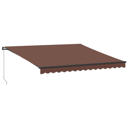 Vidaxl luifel handmatig uittrekbaar 400x300 cm bruin