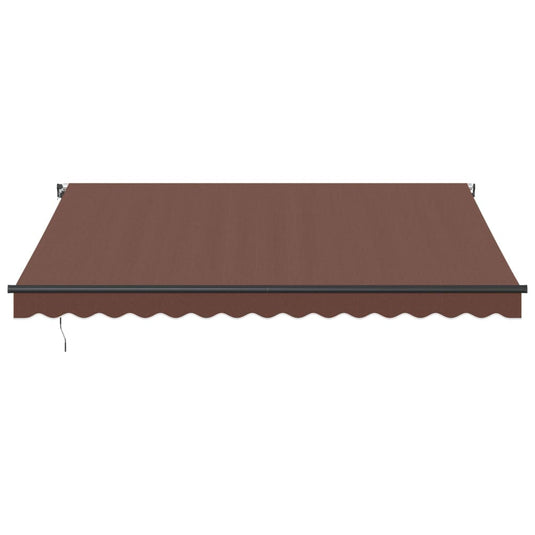 Vidaxl luifel handmatig uittrekbaar 400x300 cm bruin