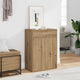 Vidaxl schoenenkast 60x35x84 cm bewerkt hout artisanaal eikenkleur