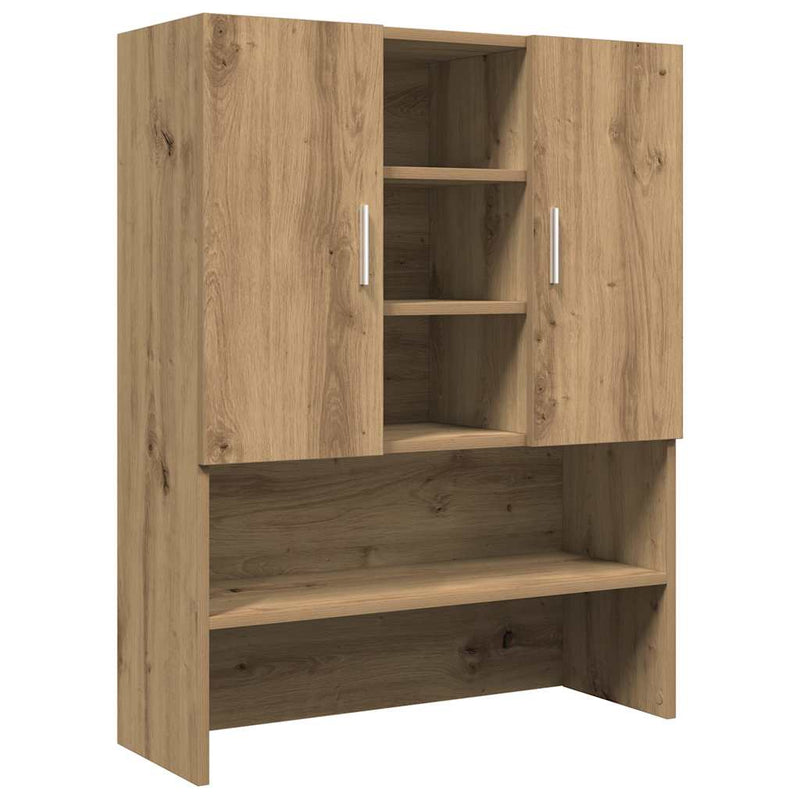 Afbeelding laden in galerijviewer, Vidaxl wasmachinekast 70,5x25,5x90 cm artisanaal eikenkleur
