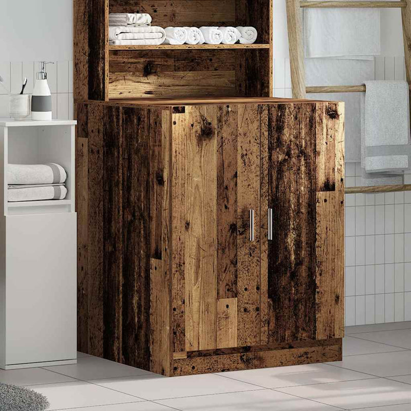 Afbeelding laden in galerijviewer, Vidaxl wasmachinekast 70,5x71,5x91,5 cm oud houtkleurig
