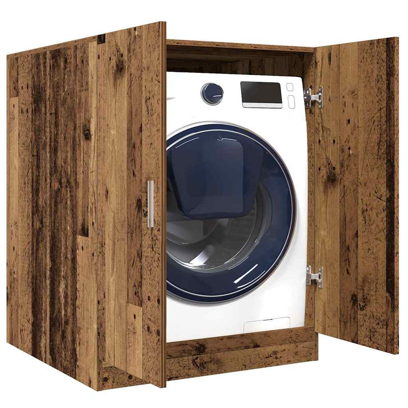 Afbeelding laden in galerijviewer, Vidaxl wasmachinekast 70,5x71,5x91,5 cm oud houtkleurig
