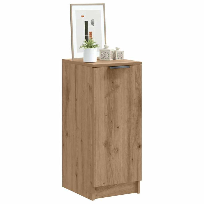 Afbeelding laden in galerijviewer, Vidaxl schoenenkast 29,5x35x70 cm bewerkt hout artisanaal eikenkleur
