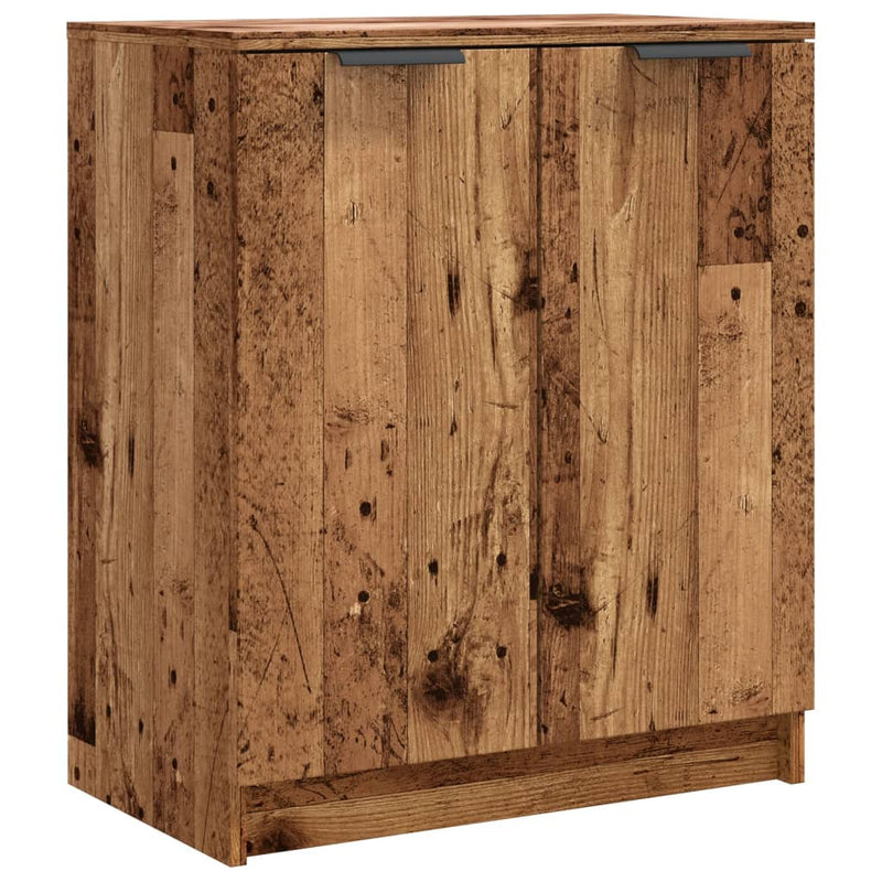 Afbeelding laden in galerijviewer, Vidaxl schoenenkast 59x35x70 cm bewerkt hout oud houtkleurig
