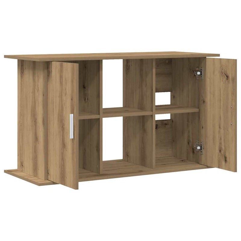 Afbeelding laden in galerijviewer, Vidaxl aquariumstandaard artisan eikenhout 101x41x58 cm bewerkt hout
