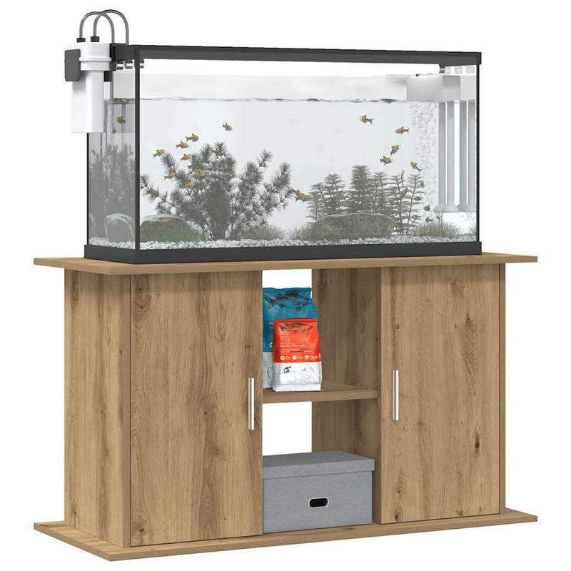 Afbeelding laden in galerijviewer, Vidaxl aquariumstandaard artisan eikenhout 101x41x58 cm bewerkt hout

