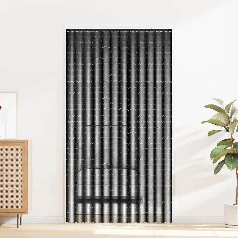 Afbeelding laden in galerijviewer, Vidaxl insectengordijn 120x220 cm bamboe donkergrijs
