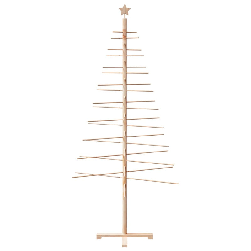 Afbeelding laden in galerijviewer, Vidaxl kerstdecoratie kerstboom 210 cm massief grenenhout
