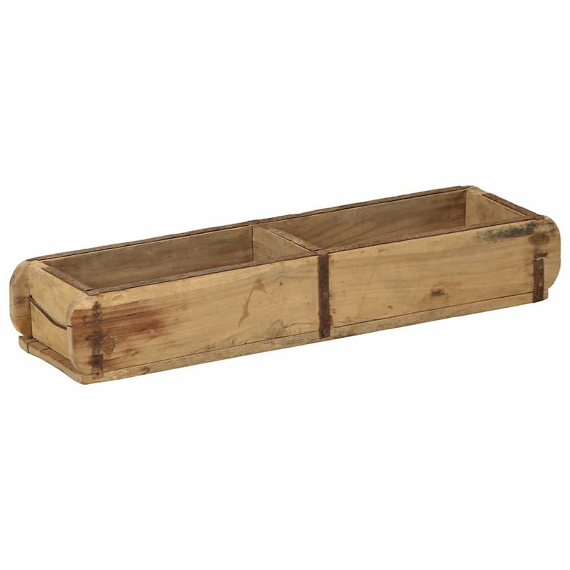 Afbeelding laden in galerijviewer, Vidaxl dienblad bruin 57 x 15 x 9 cm massief gerecycled hout
