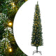 Vidaxl kunstkerstboom smal met 300 led's 180 cm