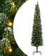 Vidaxl kunstkerstboom smal met 300 led's 240 cm