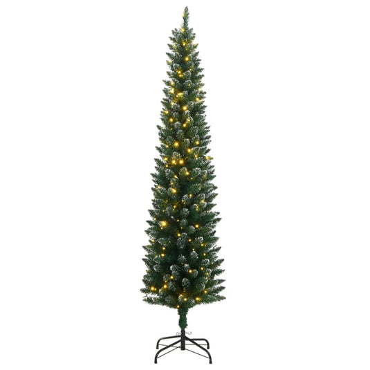 Vidaxl kunstkerstboom smal met 300 led's 240 cm