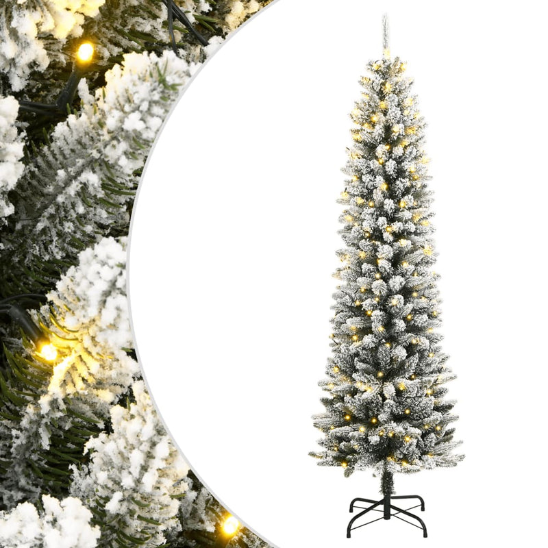 Afbeelding laden in galerijviewer, Vidaxl kunstkerstboom met 300 led's en sneeuw 210 cm
