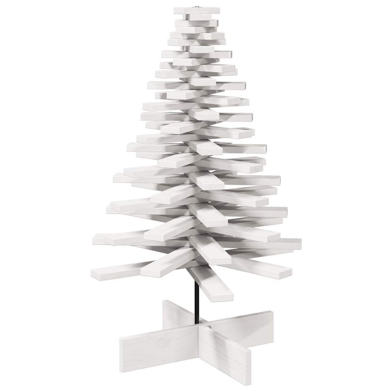 Afbeelding laden in galerijviewer, Vidaxl kerstdecoratie kerstboom 100 cm massief grenenhout wit
