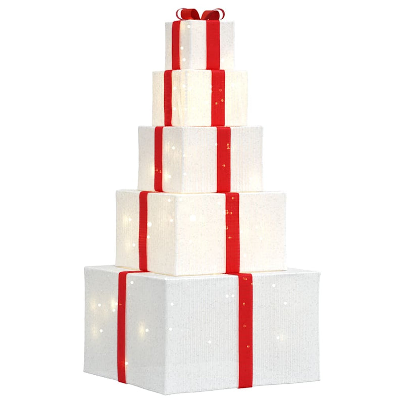 Afbeelding laden in galerijviewer, Vidaxl kerstdecoratie geschenkdoos 250 led's warm wit

