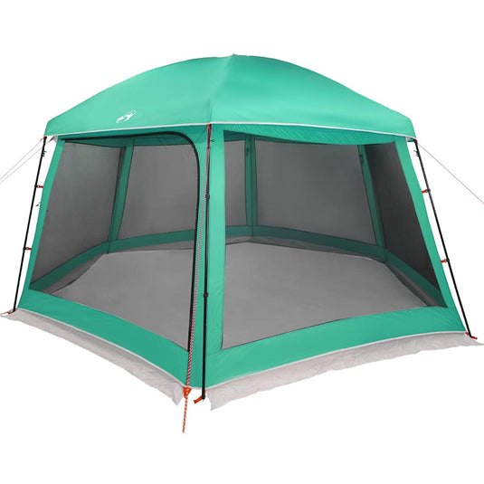 Vidaxl zwembadtent uitneembare buiten- gaaswanden 512x458 cm zeegroen
