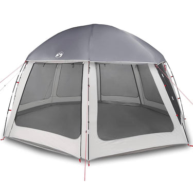 Vidaxl zwembadtent met uitneembare buiten- gaaswanden 510x510 cm grijs