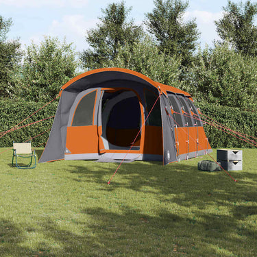 Vidaxl gezinstent met dak grijs en oranje 576 x 325 x 213 cm