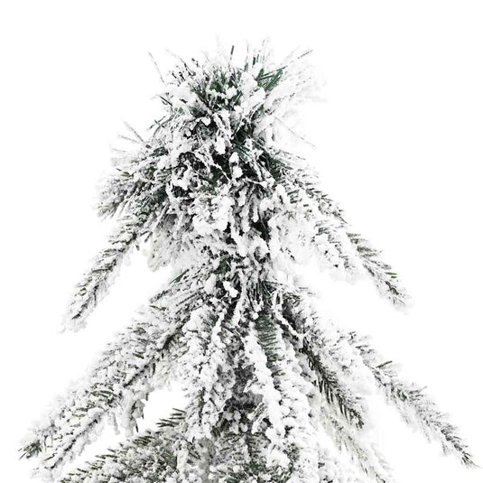 Vidaxl kunstkerstboom wit 76 x 76 x 180 cm polyethyleen en metaal