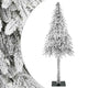 Vidaxl kunstkerstboom wit 76 x 76 x 180 cm polyethyleen en metaal