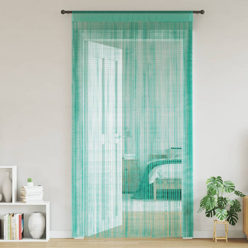 Afbeelding laden in galerijviewer, Vidaxl koordgordijnen 2 st turkoois 100x250 cm

