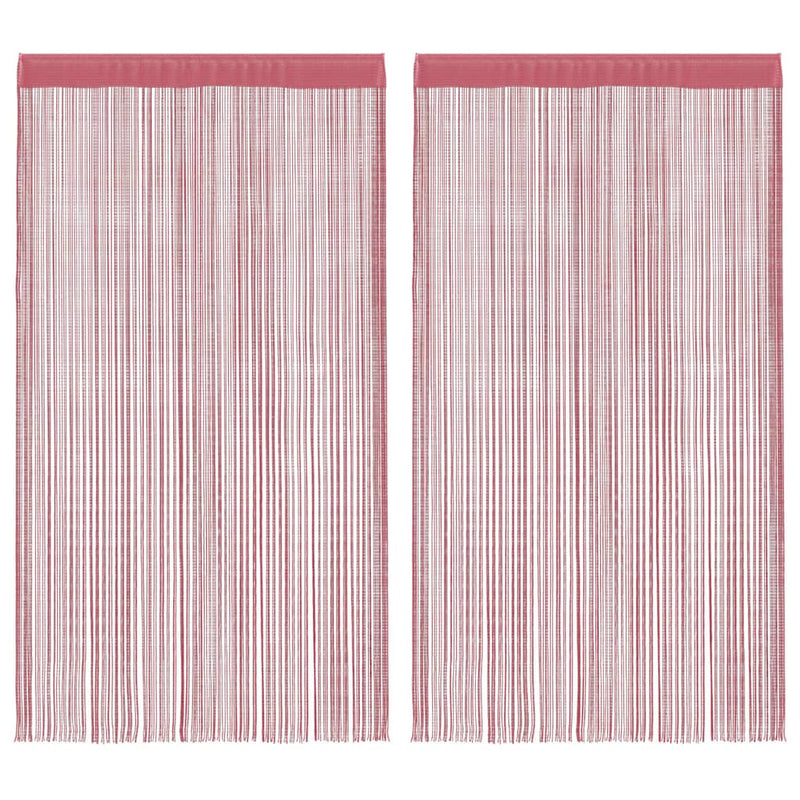 Afbeelding laden in galerijviewer, Vidaxl koordgordijnen 2 st 140x250 cm roze
