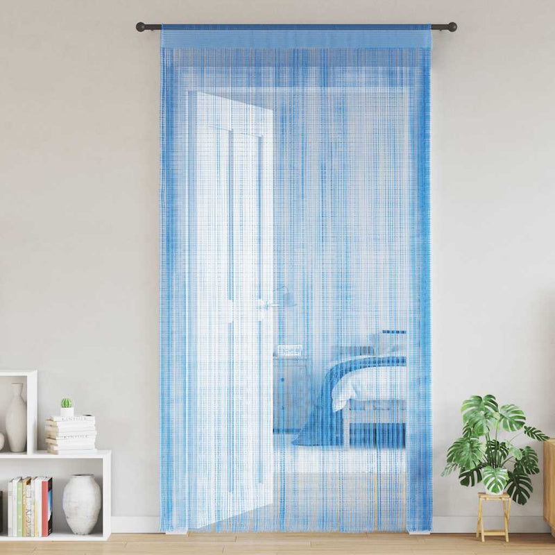 Afbeelding laden in galerijviewer, Vidaxl koordgordijnen 2 st 100x250 cm lichtblauw
