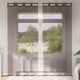 Vidaxl gordijnen voile met doorvoertules 2 st 140x225 cm bruin