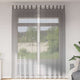 Vidaxl gordijnen voile met lussen 2 st 140x260 cm donkergrijs