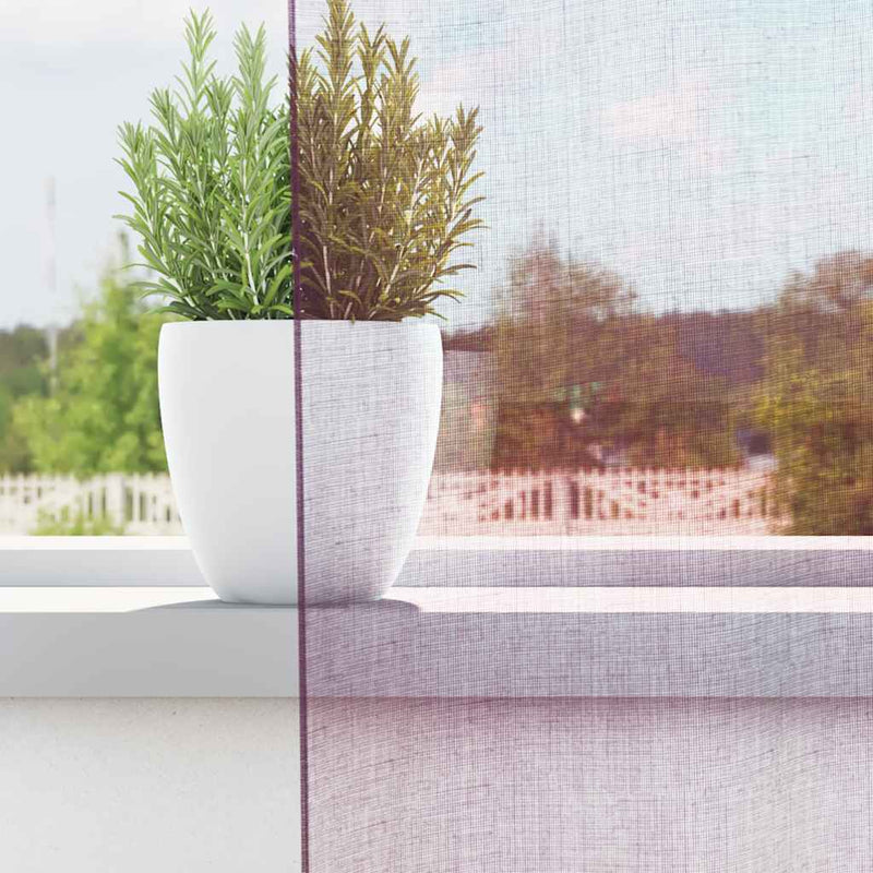 Afbeelding laden in galerijviewer, Vidaxl gordijnen met lussen 2 st paars 140x140 cm
