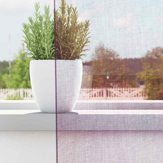 Vidaxl gordijnen met lussen 2 st paars 140x140 cm