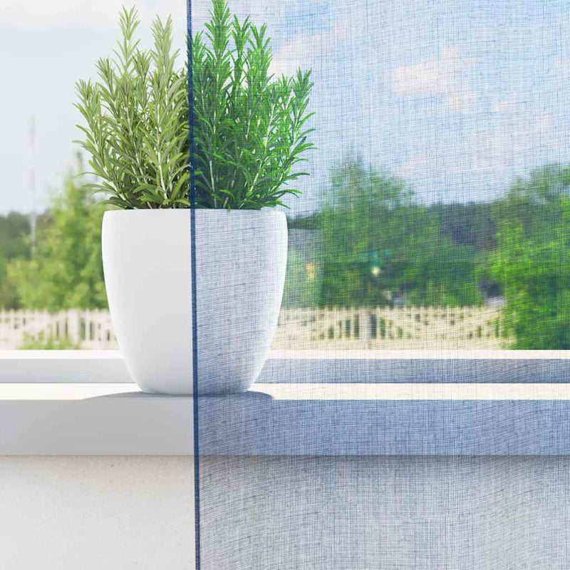 Afbeelding laden in galerijviewer, Vidaxl gordijnen voile met lussen 2 st 140x260 cm koningsblauw
