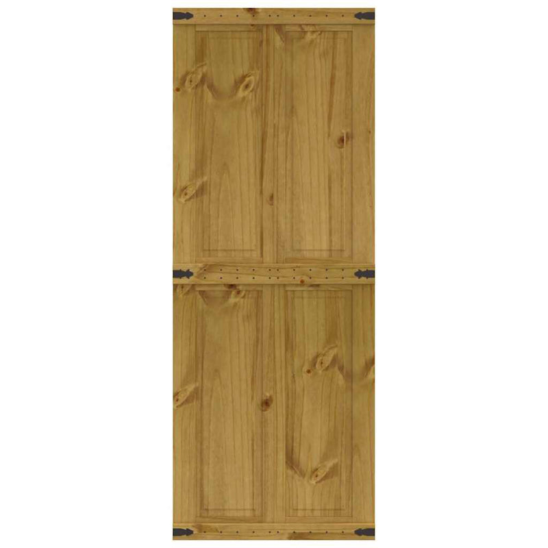 Afbeelding laden in galerijviewer, Vidaxl schuifdeur corona 80x210 cm massief grenenhout
