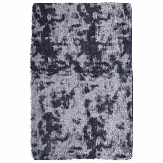 Vidaxl hoogpolig vloerkleed navarra 130x200 cm polyester donkergrijs