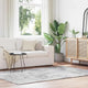 Vidaxl hoogpolig vloerkleed navarra 160x230 cm polyester zilvergrijs