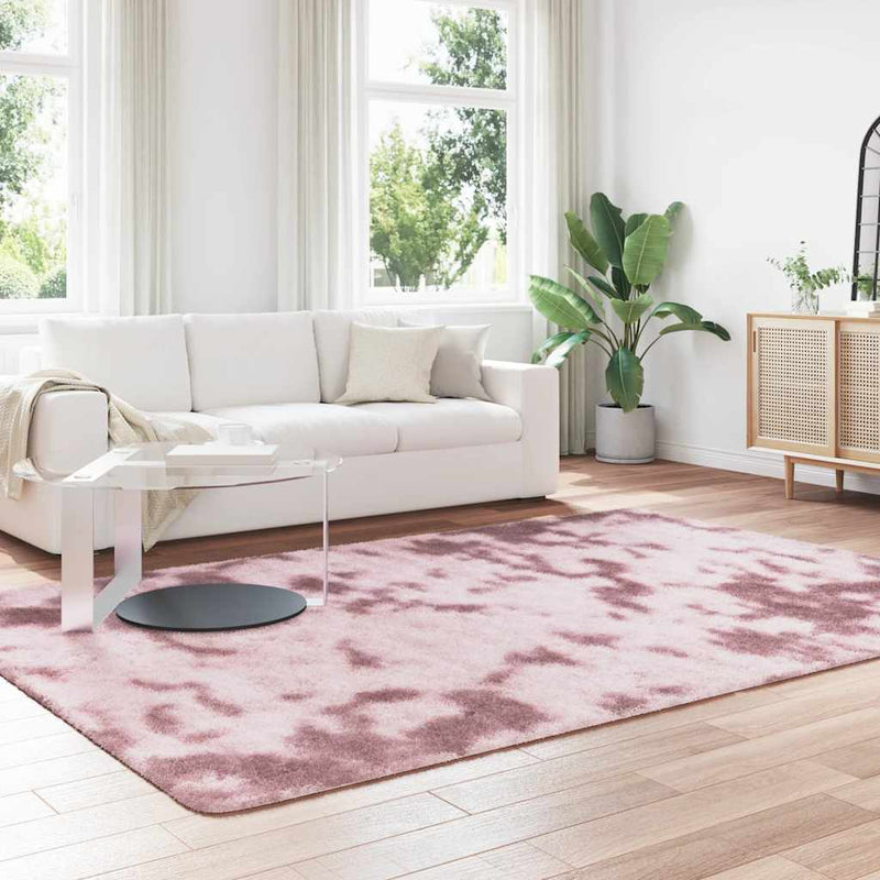 Afbeelding laden in galerijviewer, Vidaxl hoogpolig vloerkleed navarra 200x290 cm polyester stoffig roze
