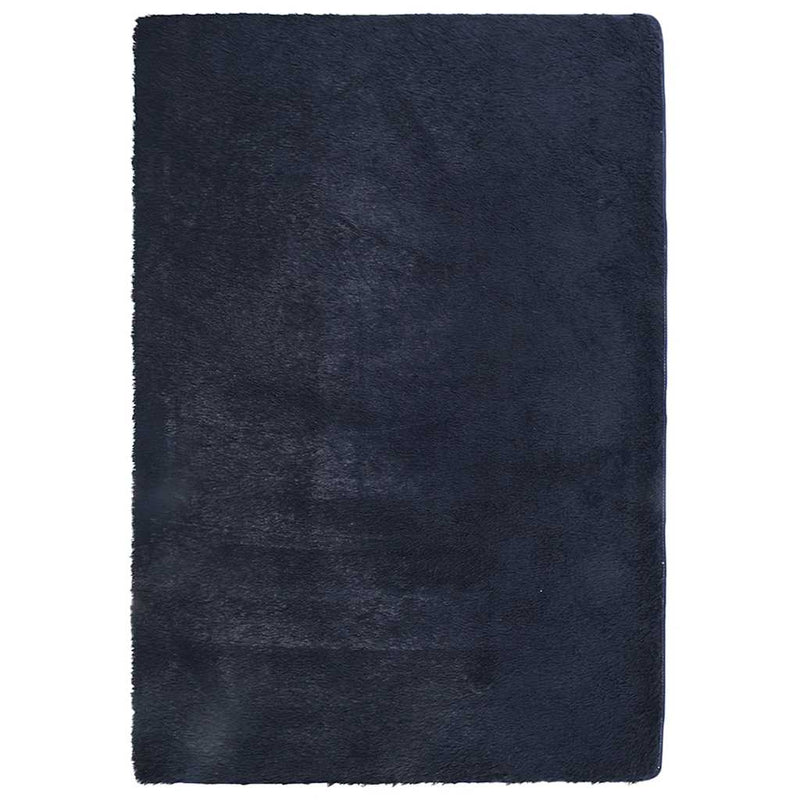 Afbeelding laden in galerijviewer, Vidaxl hoogpolig vloerkleed navarra 200x290 cm polyester marineblauw
