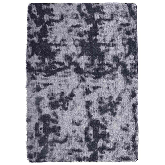 Vidaxl hoogpolig vloerkleed navarra 240x340 cm polyester donkergrijs