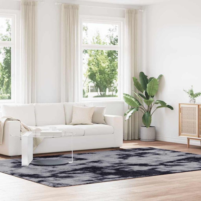 Afbeelding laden in galerijviewer, Vidaxl hoogpolig vloerkleed navarra 240x340 cm polyester donkergrijs
