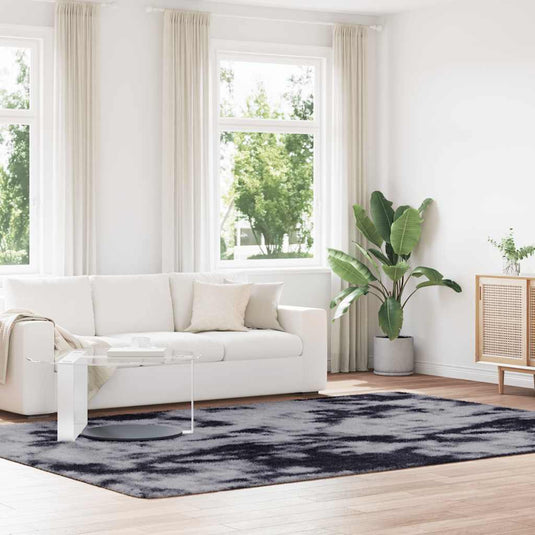 Vidaxl hoogpolig vloerkleed navarra 240x340 cm polyester donkergrijs