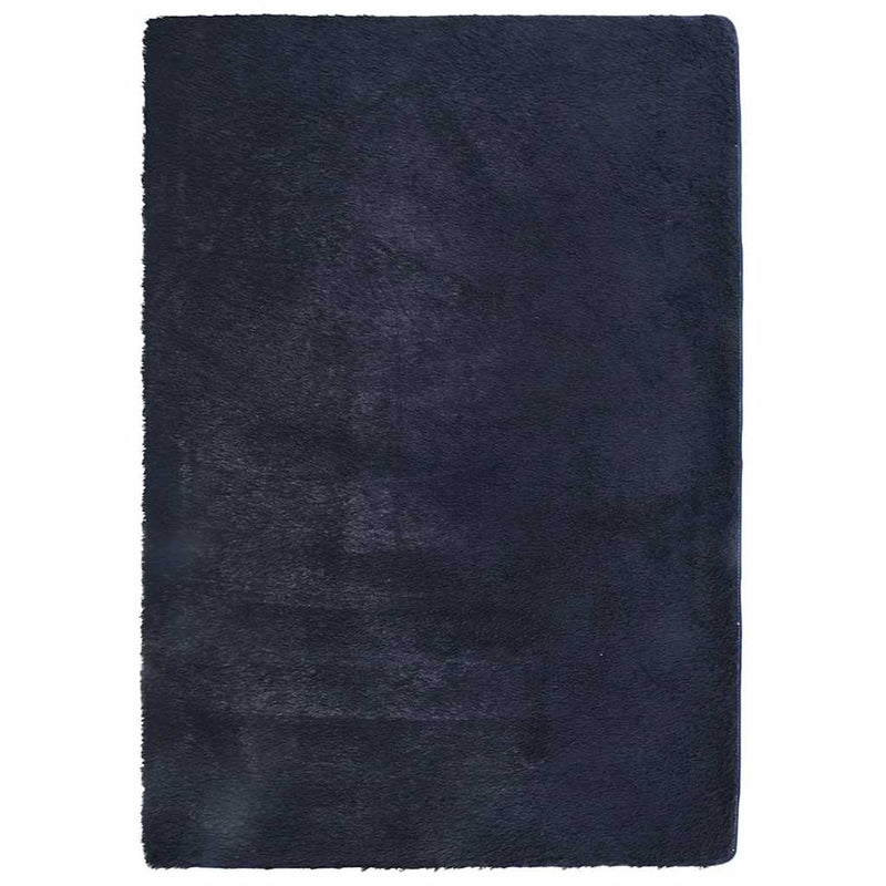Afbeelding laden in galerijviewer, Vidaxl hoogpolig vloerkleed navarra 240x340 cm polyester marineblauw
