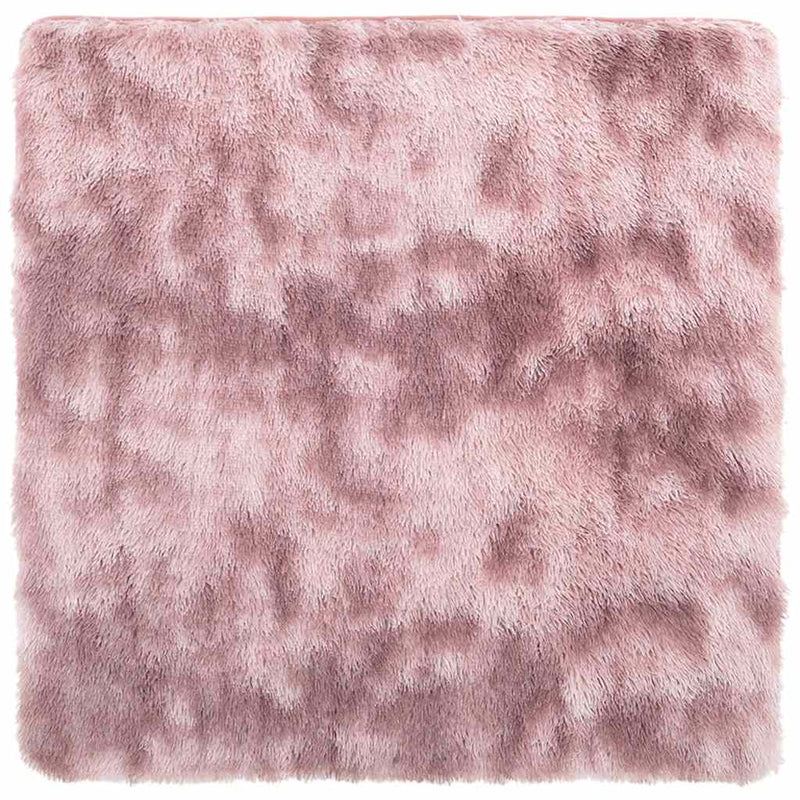 Afbeelding laden in galerijviewer, Vidaxl hoogpolig vloerkleed navarra 240x240 cm polyester stoffig roze
