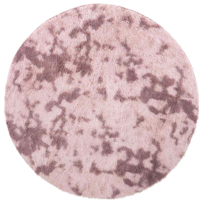 Afbeelding laden in galerijviewer, Vidaxl hoogpolig vloerkleed navarra 160x160 cm polyester stoffig roze
